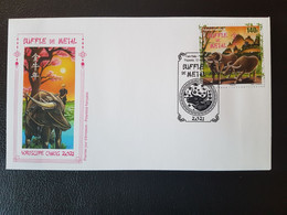 Polynesia 2021 Polynesie China Chinese Year OX BUFFLE METAL Buffalo Astro 1v FDC - Unused Stamps