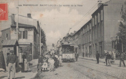 13 / MARSEILLE / SAINT LOUIS / LA MONTEE DE LA VISTE / TRAMWAY / GUENDE 1494 / RARE - Nordbezirke, Le Merlan, Saint-Antoine