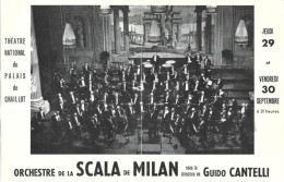 Orchestre De La SCALA DE MILAN - 29 Septembre 1955 - Theatre