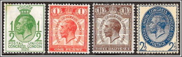 1929 9th UPU Congress,London Set SG 434-7 Heavy Mounted Mint Hrd2d - Ongebruikt