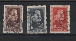 Ungarn Michel Cat.No. Used 1066/1068 Stalin - Used Stamps