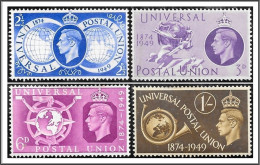 KGVI SG499-502 1949 U.P.U. Stamp Set Mounted Mint Hrd2d - Nuovi