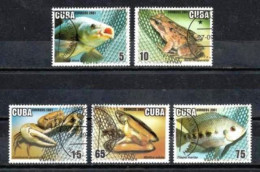 Cuba 2001 Animaux Aquaculture (92) Yvert 3945 à 3949 Oblitérés Used - Used Stamps