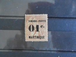 MARTINIQUE YT 26 01c. S. 2c. Lilas-brun S/paille* - Nuovi