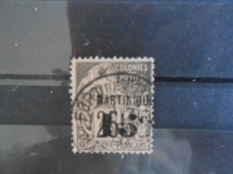 MARTINIQUE YT 28 15c. S. 25c. Noir S.rose - Used Stamps