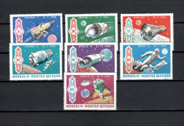 Mongolia 1969 Space History Set Of 7 MNH - Asia