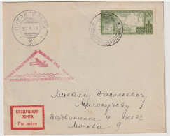 SU: Intern. Polarjahr 1932. 410 Und 411 Auf Karte Bzw. Brief - Brieven En Documenten