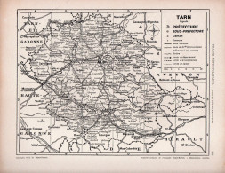 Carte Du Département De TARN - Cartes Géographiques