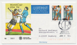 Cover / Postmark USA 1994 World Cup Football USA 1994 - Germany Station - Andere & Zonder Classificatie