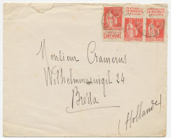 Cover / Stamps France 1932 Advertising - Spinning Mills - Wool Knitting - Art - Textile