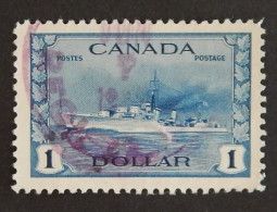 CANADA YT 218 OBLITÉRÉ "DESTROYER IROQUOIS" ANNÉES 1943/1948 - Oblitérés