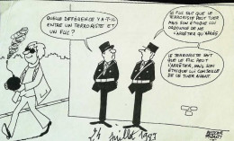 ► Coupure De Presse  Quotidien Le Figaro Jacques Faisant 1983  Terrorisme Grenade Policier - 1950 - Heute