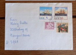 1049a) Germania Est DDR Busta Viaggiata 1988 Umschlag Brief Beleg Vascelli 35 Jahre Kampf Gruppen ...... - Cartas & Documentos