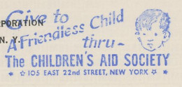 Meter Top Cut USA 1951 Children Aid Society - IBM - Otros & Sin Clasificación