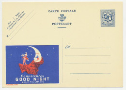 Publibel - Postal Stationery Belgium 1951 Violin Player - Moon - Blankets  - Muziek
