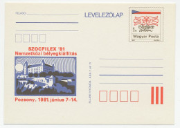 Postal Stationery Hungary 1981 Forteresse Of Bratislava - Châteaux