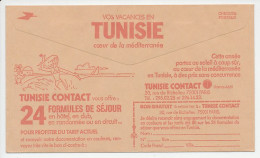 Postal Cheque Cover France Waterskiing - Camel - Vacation - Tunisia - Autres & Non Classés
