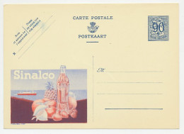 Publibel - Postal Stationery Belgium 1951 Fruit Drink - Sinalco - Lemon - Apple - Pineapple - Orange - Frutas