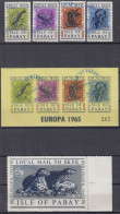 INSEL PABAY (Schottland), Nichtamtl. Briefmarken, 1 Block + 5 Marken, Gestempelt, Europa 1965, Krebstiere, Robben - Scotland