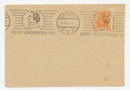 Card / Postmark Deutsches Reich / Germany 1921 Martin Luther Memory Celebration 1921 - Sonstige & Ohne Zuordnung