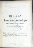 Rivista Di Storia Arte Archeologia Prov. Di Alessandria Anno XXXIV Completo 1925 - Altri & Non Classificati