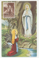 Maximum Card Vatican 1958 Bernadette Soubirous - Lourdes - Autres & Non Classés