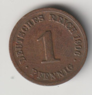 DEUTSCHES REICH 1906 F: 1 Pfennig, KM 10 - 1 Pfennig