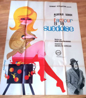 Affiche Ciné Orig L'AMOUR À LA SUÉDOISE (DIABOLO) A.SORDI 1963 47X63" STROMBERG 120X160 Illu Jouineau Bourduge - Plakate & Poster