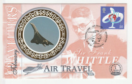 CONCORDE Special SILK HEATHROW  FDC 1999 Jet  Travel  Stamps  GB Cover Aviation Aircraft - Concorde