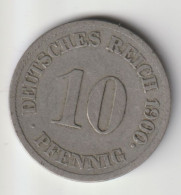 DEUTSCHES REICH 1900 J: 10 Pfennig, KM 12 - 10 Pfennig