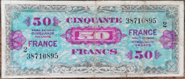 Billet 50 Francs 1944 FRANCE Préparer Par Les USA Pour La Libération S2 38710895 - 1944 Drapeau/Francia