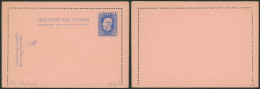 EP Au Type Carte-lettre 25ctm Bleu (SBEP N°R2, Neuf) / Réimpression : Perforation B - Cartes-lettres