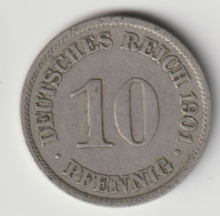 DEUTSCHES REICH 1901 A: 10 Pfennig, KM 12 - 10 Pfennig