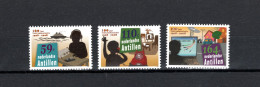 Netherlands Antilles 2009 Space, 100 Years Telecommunication Set Of 3 MNH - Noord-Amerika