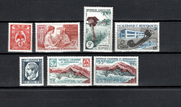 New Caledonia 1960 Space, 100 Years Of Mail Service, Telephone Set Of 7 MNH - Oceanía