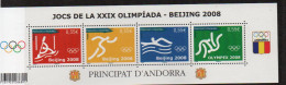 OLYMPICS - FRENCH ANDORRE - 2006 - BEIJING OLYMPICS  S/SH   ( Sg MSF 691)   MINT NEVER HINGED  SG CAT £10.50 - Zomer 2008: Peking