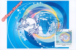 LIBYA 2013 UPU Universal Postal Union (MAXIMUM-CARD) - UPU (Universal Postal Union)