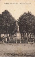 St Claud * Place Du Village Et Le Monument Aux Morts * Villageois - Autres & Non Classés