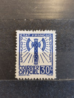 1943. Francia. Courrier Officiel. État Français. Nuevo Sin Goma - Mint/Hinged