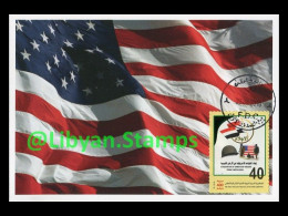 LIBYA 2010 USA America Marines Military Flag Evacuation AlFateh (maximum-card) - Andere & Zonder Classificatie