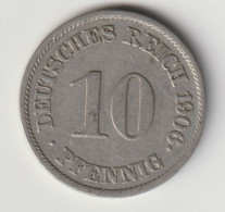 DEUTSCHES REICH 1906 J: 10 Pfennig, KM 12 - 10 Pfennig
