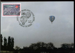 2094 - MK - Roodgele Montgolfière, Luchtballon - 1981-1990