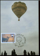 2095 - MK - Blauwwitte Montgolfière, Luchtballon - 1981-1990