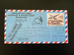 Lettre "Inauguration De La Piste Terre Adélie" - 11/11/1994  - TAAF - Aérogramme - Air Mail - Aviation - Honduras - Covers & Documents