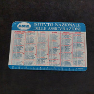 Calendarietto 1985 INA Assitalia Assicurazioni. Condizioni Eccellenti.  Plastificato. - Klein Formaat: 1981-90