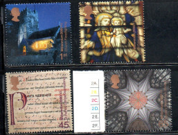 GREAT BRITAIN GRAN BRETAGNA 2000 CHRISTMAS NATALE NOEL WEIHNCHTEN NAVIDAD COMPLETE SET SERIE COMPLETA MNH - Ungebraucht