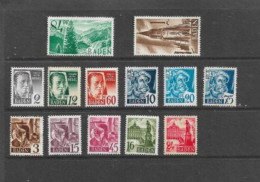 BADEN COLLECTION.  EARLY DEFINITIVES. MINT. - Nuovi