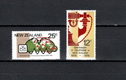 New Zealand 1976/1978 Space, Telephone Centenary 2 Stamps MNH - Oceanía