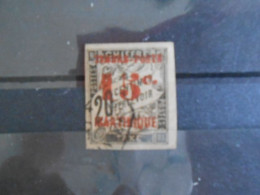 MARTINIQUE YT 25 15c. Rouge S. 20c. Noir - Used Stamps