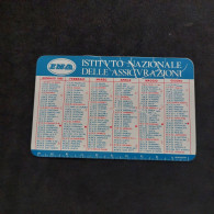Calendarietto 1985  INA Assitalia Assicurazioni. Condizioni Eccellenti.  Plastificato. - Tamaño Pequeño : 1981-90